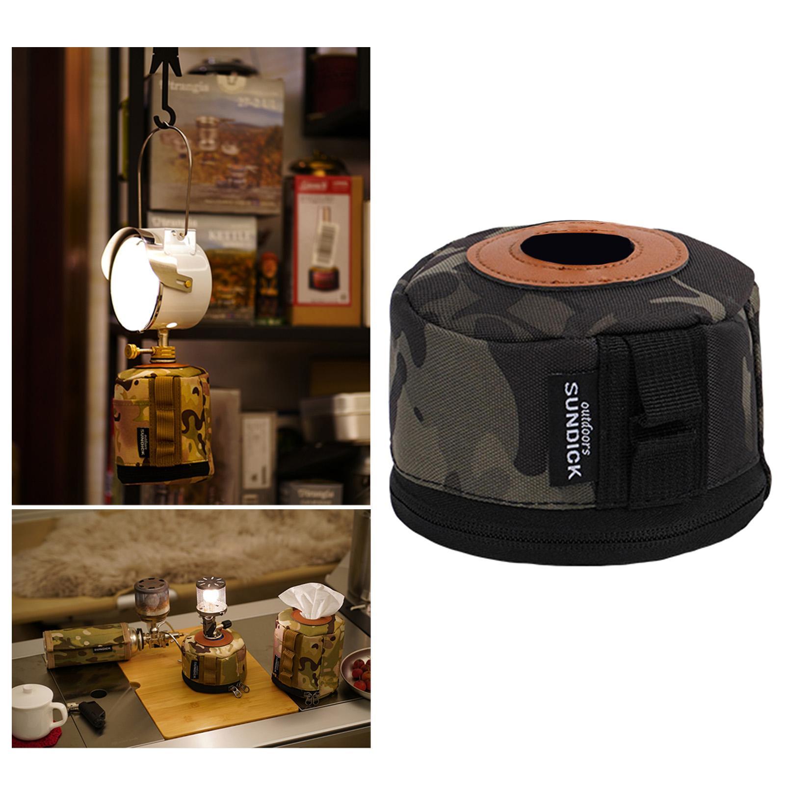 Gas Tank Protective Case Fuel Cylinder Canister Storage Cover for Picnic Travel Hiking Outdoor Camping
