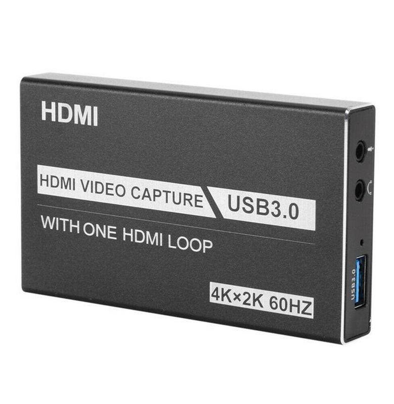 Bộ HDMI Video Capture USB 3.0 Hỗ Trợ 4K Game Video Record Live Streaming Recorder - Hàng Nhập Khẩu