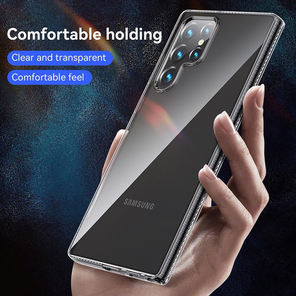 Ốp lưng cho Samsung S22 S22+ Plus S22 Ultra 5G trong suốt chống sốc Fullbox
