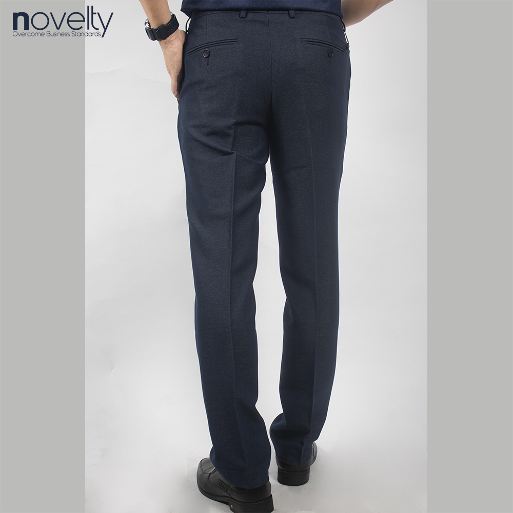 Quần tây nam Novelty Regular fit Trơn màu xanh xám đậm NQTMMDMT3R2303750