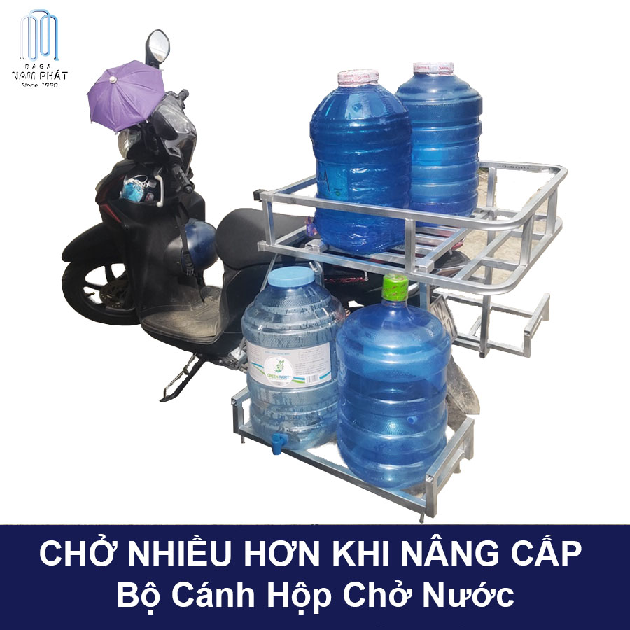 Baga chở nước 4 bình 8 Bình nước 20 lít loại lớn Nam Phát