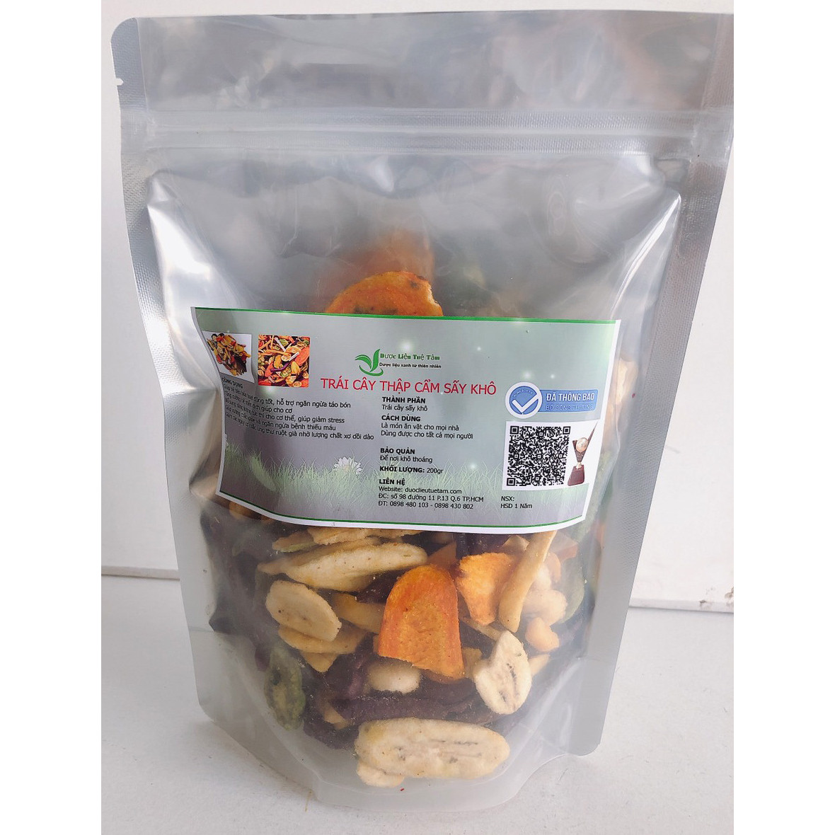 Trái cây sấy khô thập cẩm đà lạt (200gr)