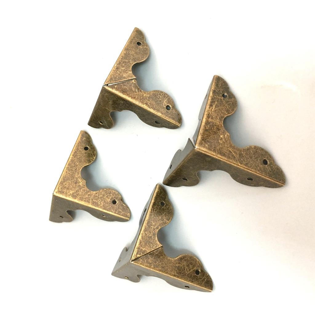 4pcs Decorative Vintage Jewelry Gift Box Corner Edge Guards Protectors Cover