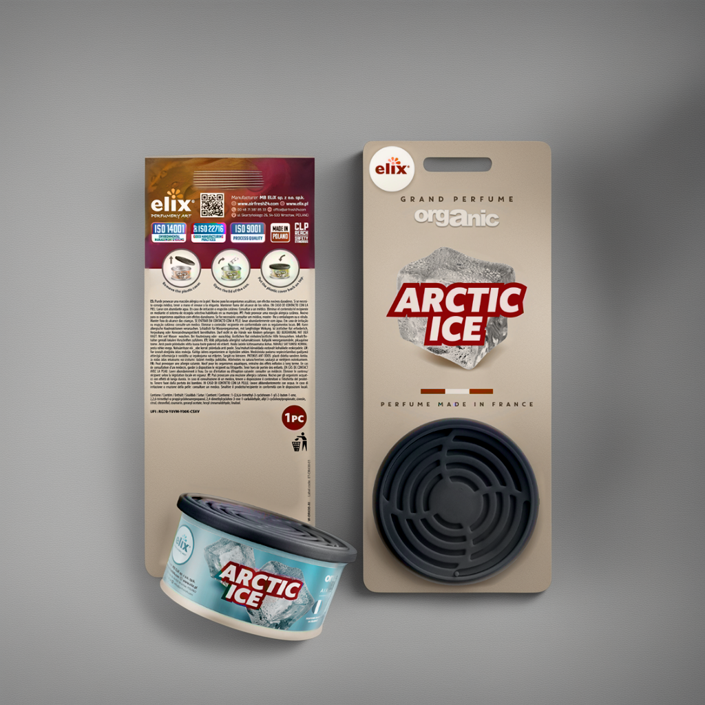 Sáp Thơm để Taplo Ô tô Elix - Hương Arctic Ice (Mát lạnh - sảng khoái)