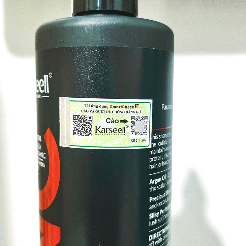 [+Tặng mũ trùm] BỘ DẦU GỘI XẢ KARSEELL BNC ARGAN PHỤC HỒI GIỮ MÀU NGĂN NGỪA LÃO HOÁ 500ML