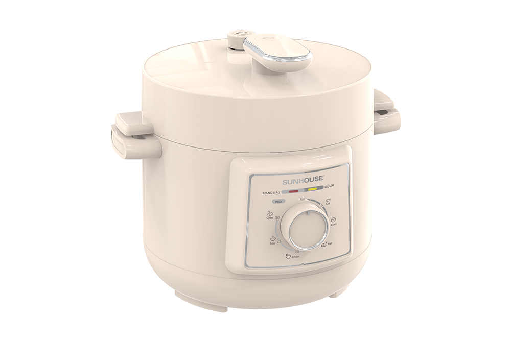 Nồi áp suất điện đa năng 2.5L Sunhouse SHD1520 - Lòng nồi dày 1.8mm - Đa chức năng nấu - Xả áp bằng nút ấn - Hàng chính hãng