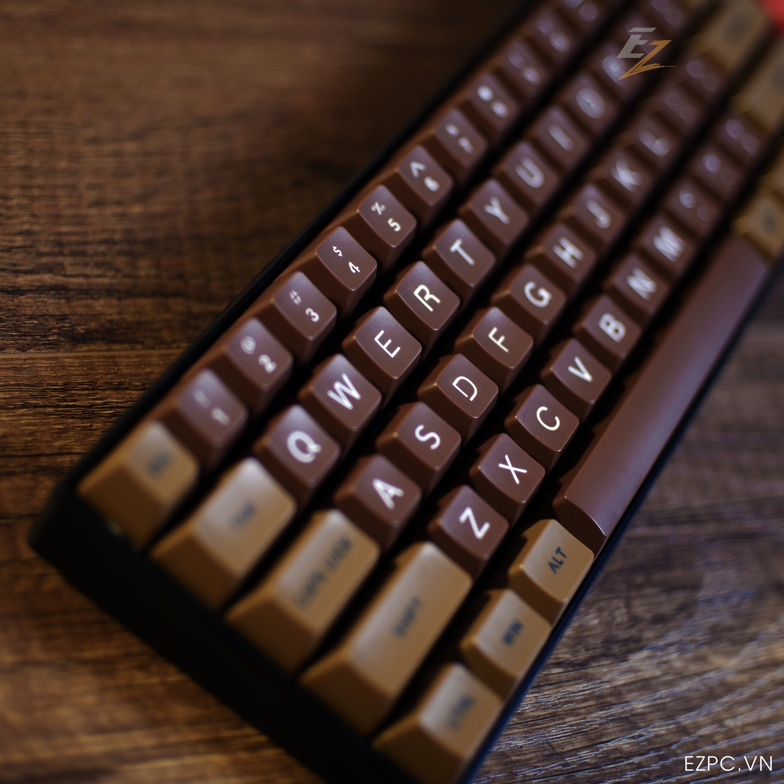 Keycap Dark Chocolate SA Profile ABS Double Shot 108 Phím Cho Bàn Phím Cơ