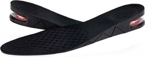 Set 2 miếng độn giày silicon đệm khí êm chân, lót giày cả bàn tăng chiều cao 3cm, mã DG1L - màu ĐEN