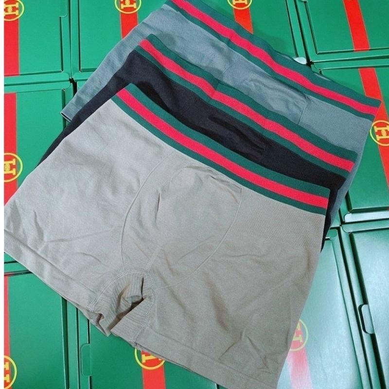 Hộp 3 sịp nam boxer hộp xanh co giãn 4 chiều thấm mồ hôi