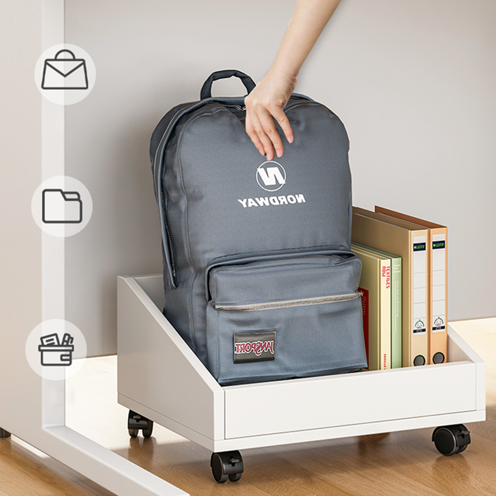 Kệ Gỗ Để Đồ Đa Năng IGA - GP190 - Kệ Văn Phòng Co Bánh Xe Di Chuyển Dễ Dàng