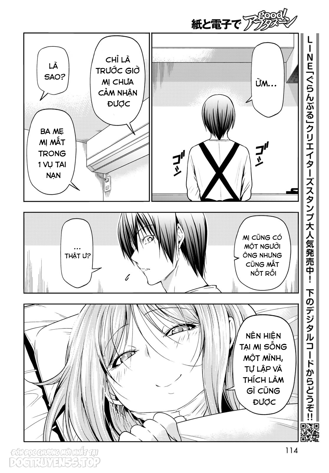 cô gái thích lặn - grand blue chapter 89 16