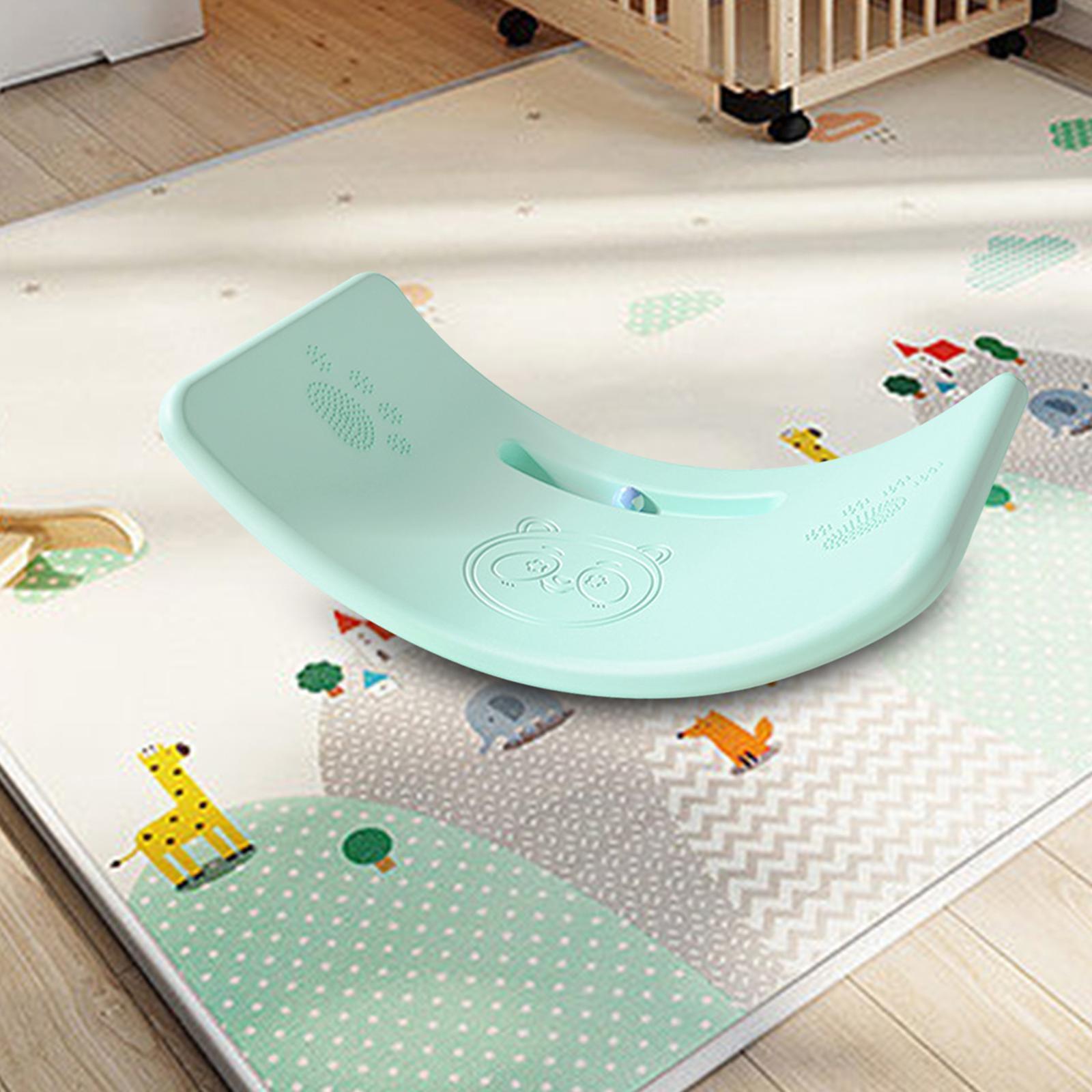 Kids Balance Board Children Wobble Board Indoor Outdoor Games Activity Body Coordination Exercise Equipment 35 Degree Curved Balance Trainer