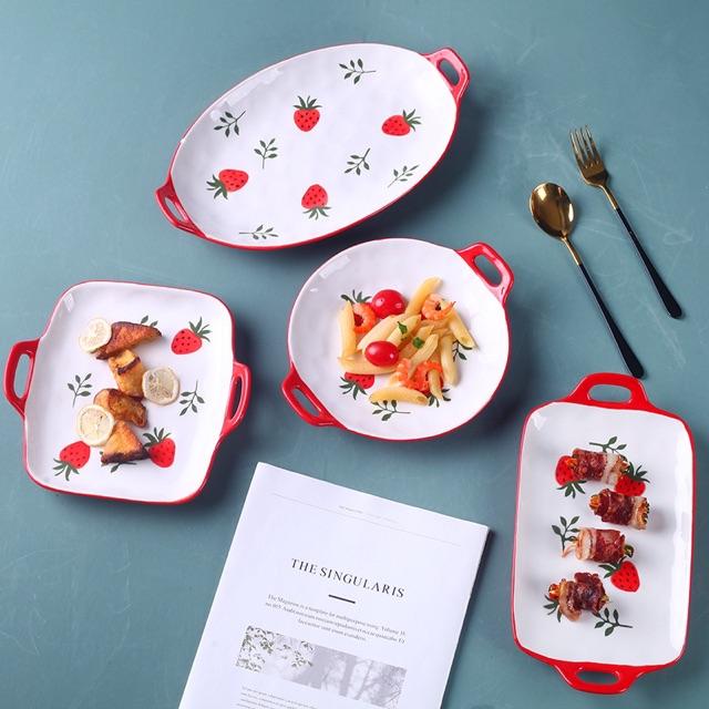 Bộ Khay Bát Bằng Gốm Phong Cách Bắc Âu Dùng Trong Gia Đình