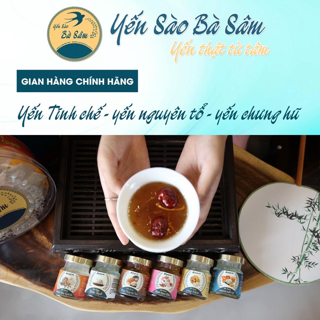 Yến sào Bà Sâm - Yến chưng Đông Trùng Hạ Thảo tốt cho sức khoẻ, bồi bổ dưỡng chất, 80ml/hũ chất lượng 100