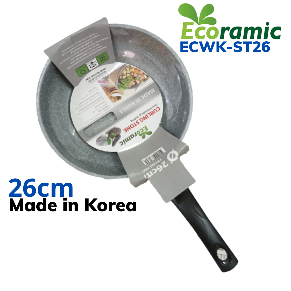 Chảo Đá Sâu Lòng Cao Cấp Ecoramic ECWK-ST26 (26cm)