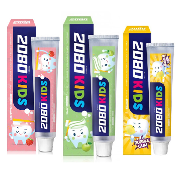 Kem đánh răng 2080 Kid's cho trẻ em hương dâu Hàn Quốc 80g