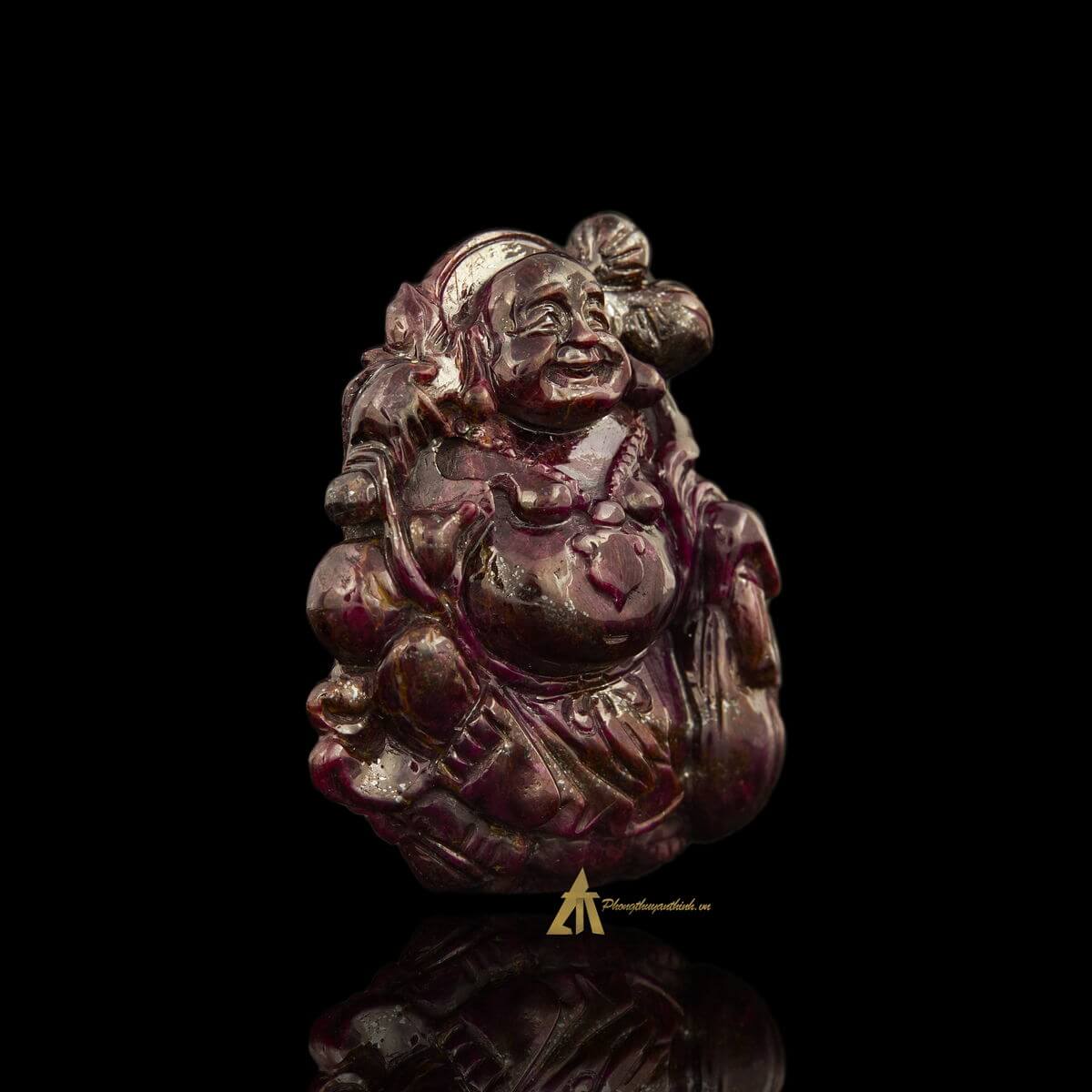Mặt dây chuyền Phật Di Lặc Ruby #MRB0004 - Tự nhiên thiên nhiên - Cam kết hàng thật 100%