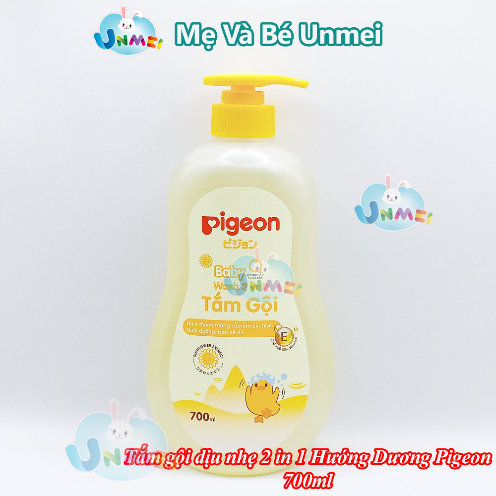 Tắm Gội Pigeon Dịu Nhẹ Hoa Hướng Dương 700Ml (Mẫu Mới)