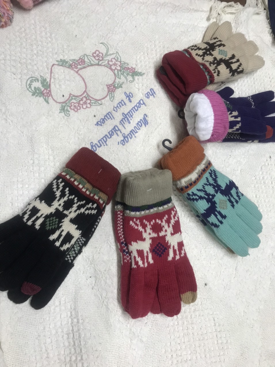 Găng Len Lót Nỉ Giao Màu Ngẫu Nhiên