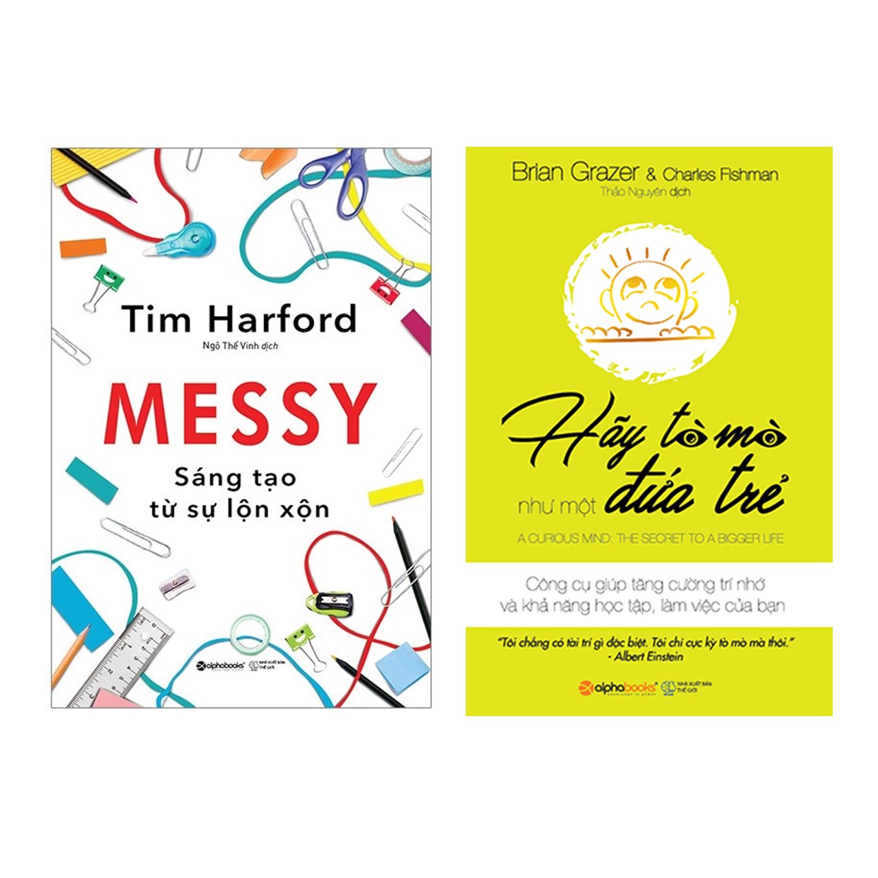 Combo Hãy Tò Mò Như Một Đứa Trẻ + Messy Sáng Tạo Từ Sự Lộn Xộn