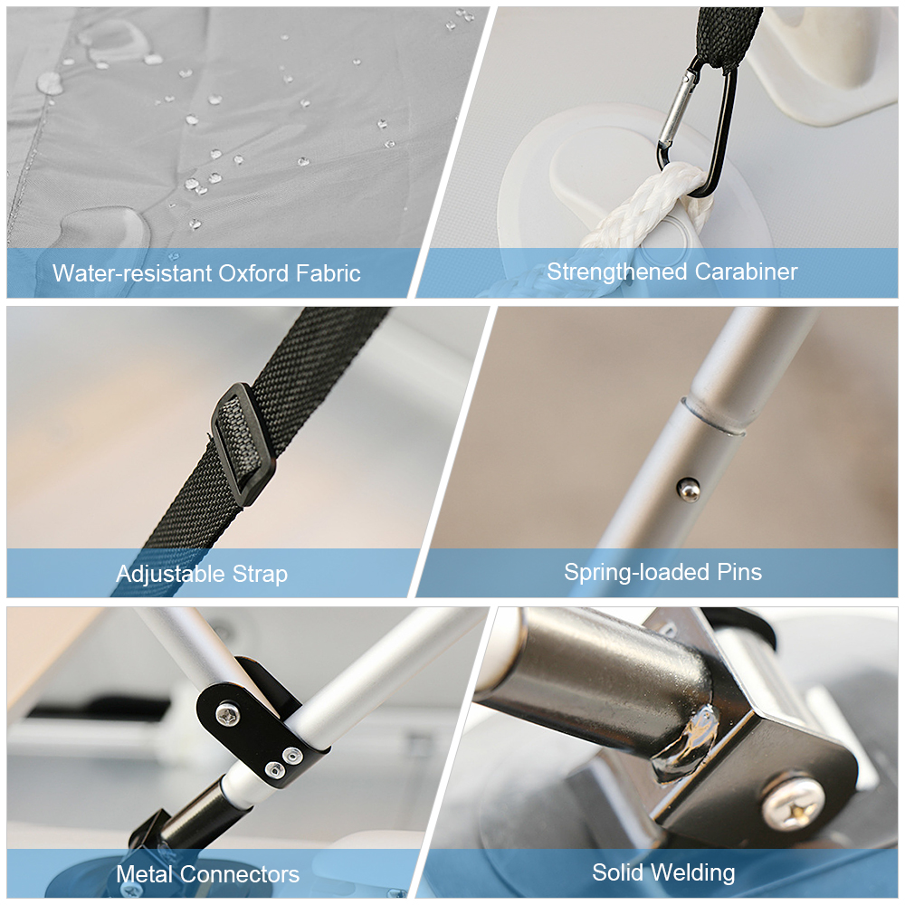 Mái hiên che nắng Chống thấm nước Chống tia UV cho Thuyền Kayak