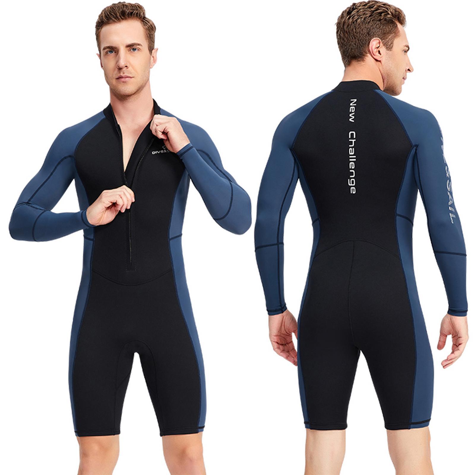 1.5mm Neoprene Men Wetsuit Diving Suit Keep Warm Wet Suit Kayaking Swimming