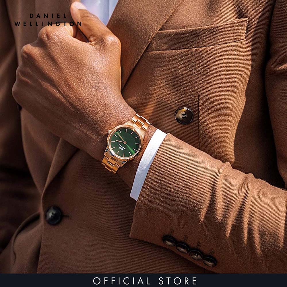 Đồng hồ Nam Daniel Wellington dây Kim loại - Iconic Emerald 36mm DW00100419