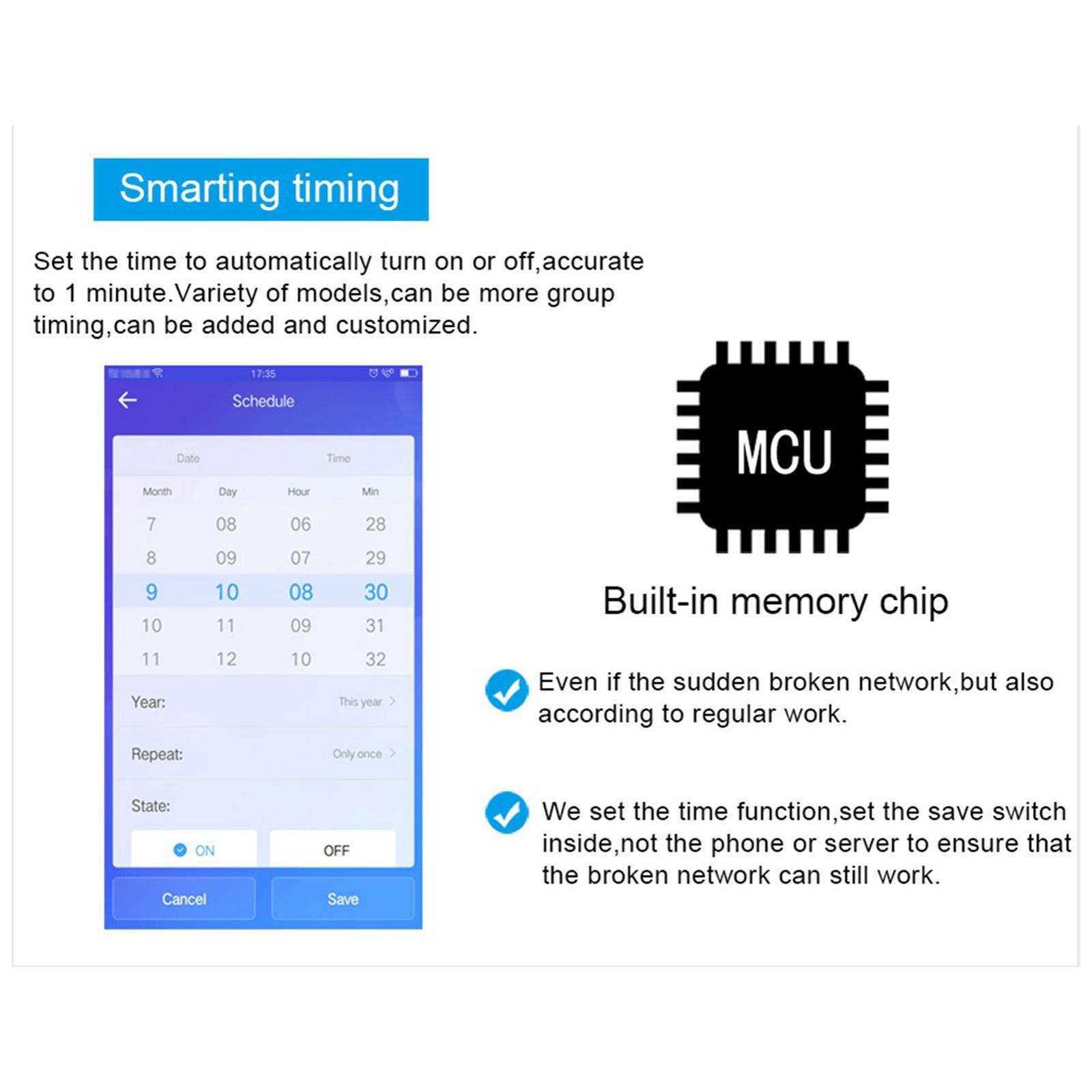 Wifi Wireless Remote Switch Remote Control Electrical Compatible with IFTTT