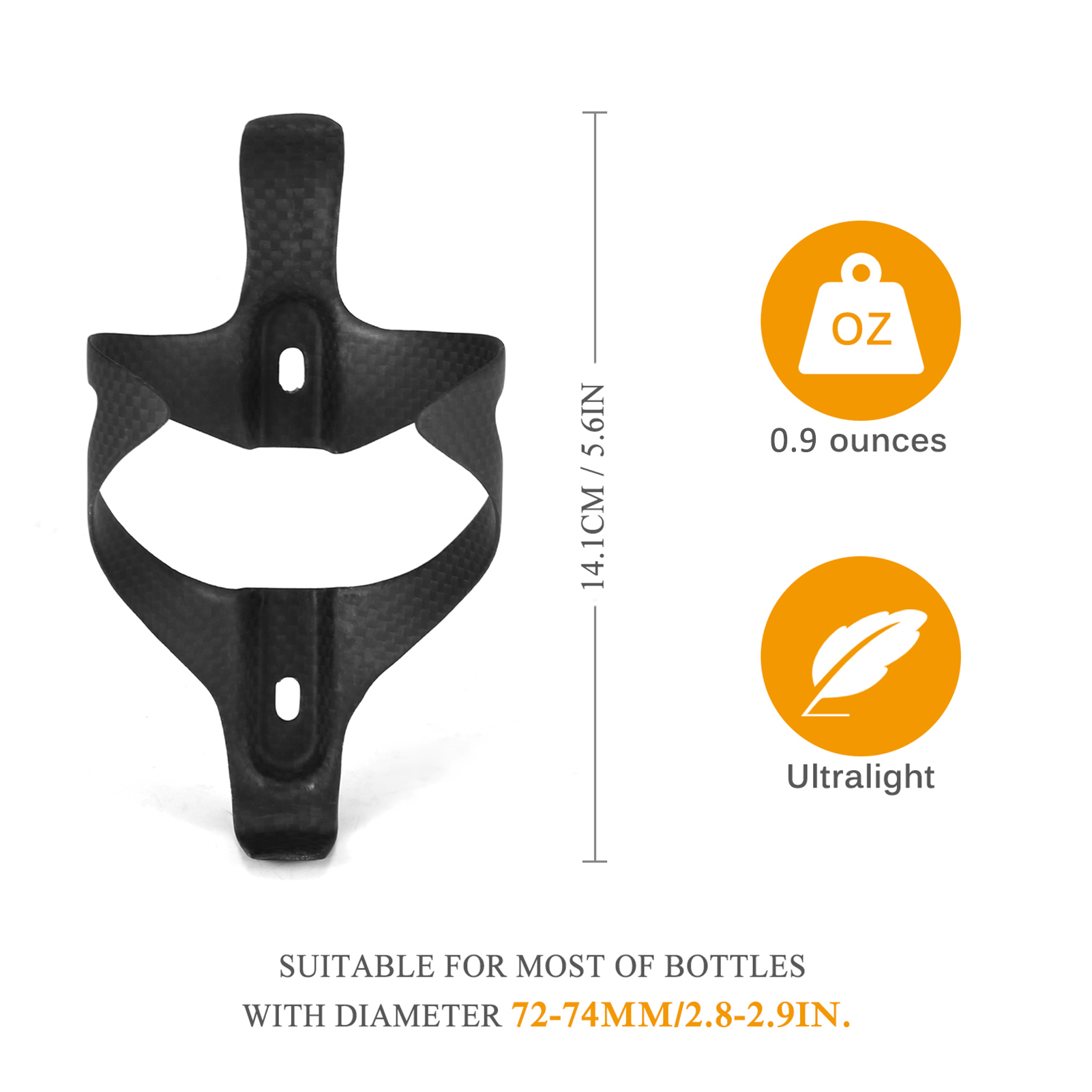 2 Giá Giữ Chai Nước Bằng Sợi Cacbon Siêu Nhẹ Cho Xe Đạp Đường Trường Xe Đạp Leo Núi