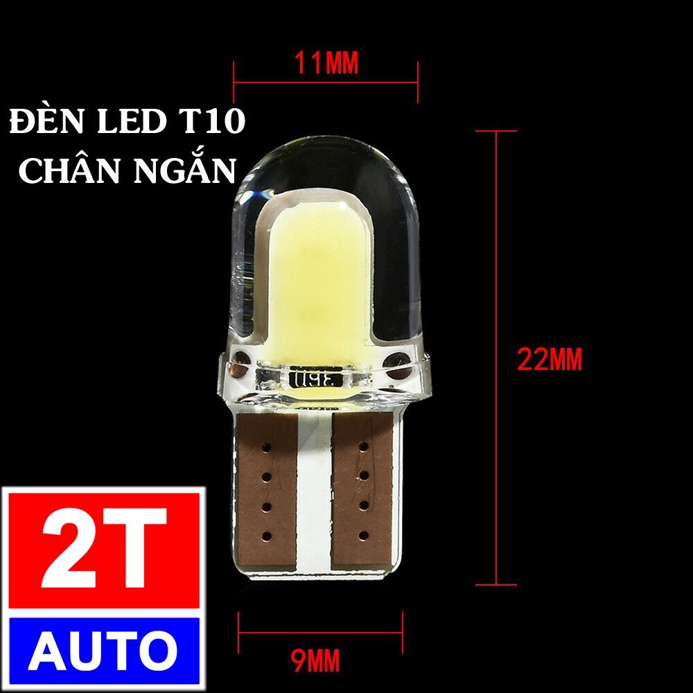 Đèn Led soi biển số _ Led trần Led mí chân T10 cho ô tô xe hơi siêu sáng - LOẠI CHÂN NGẮN:  SKU:345