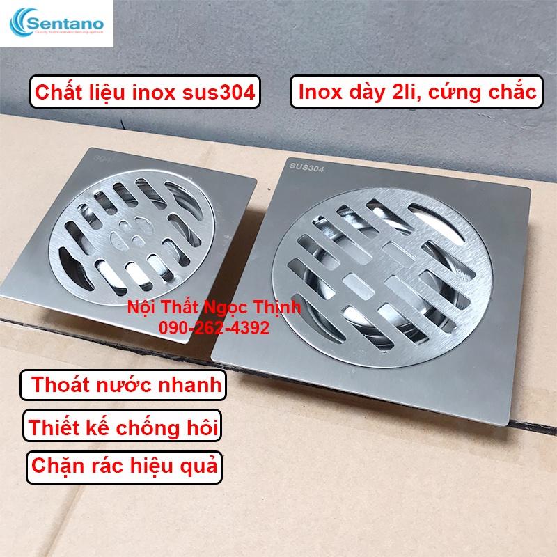 Phễu thoát sàn LR-02 inox sus304 mờ chống hôi hiệu quả chặn rác và thoát nước nhanh