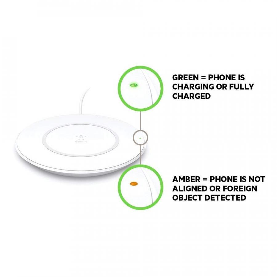 Sạc không dây Belkin BOOST UP Wireless Charging Pad Optimal 7.5W - Hàng nhập khẩu