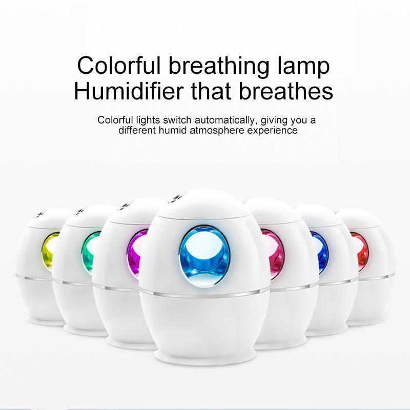 Di Động Nhà Máy Tạo Độ Ẩm Không Khí Để Bàn Văn Phòng Tắt Tiếng Phòng Ngủ 800ML Dung Lượng USB Làm Thơm Phòng Lạnh Máy Khuếch Tán