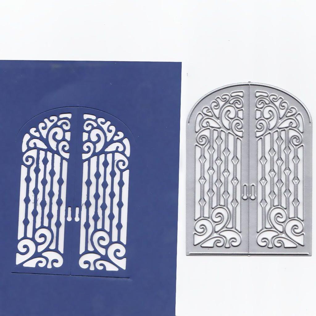 Metal Cutting Dies Stencil Door Shape DIY Scrapbook Photo Album Card Decor