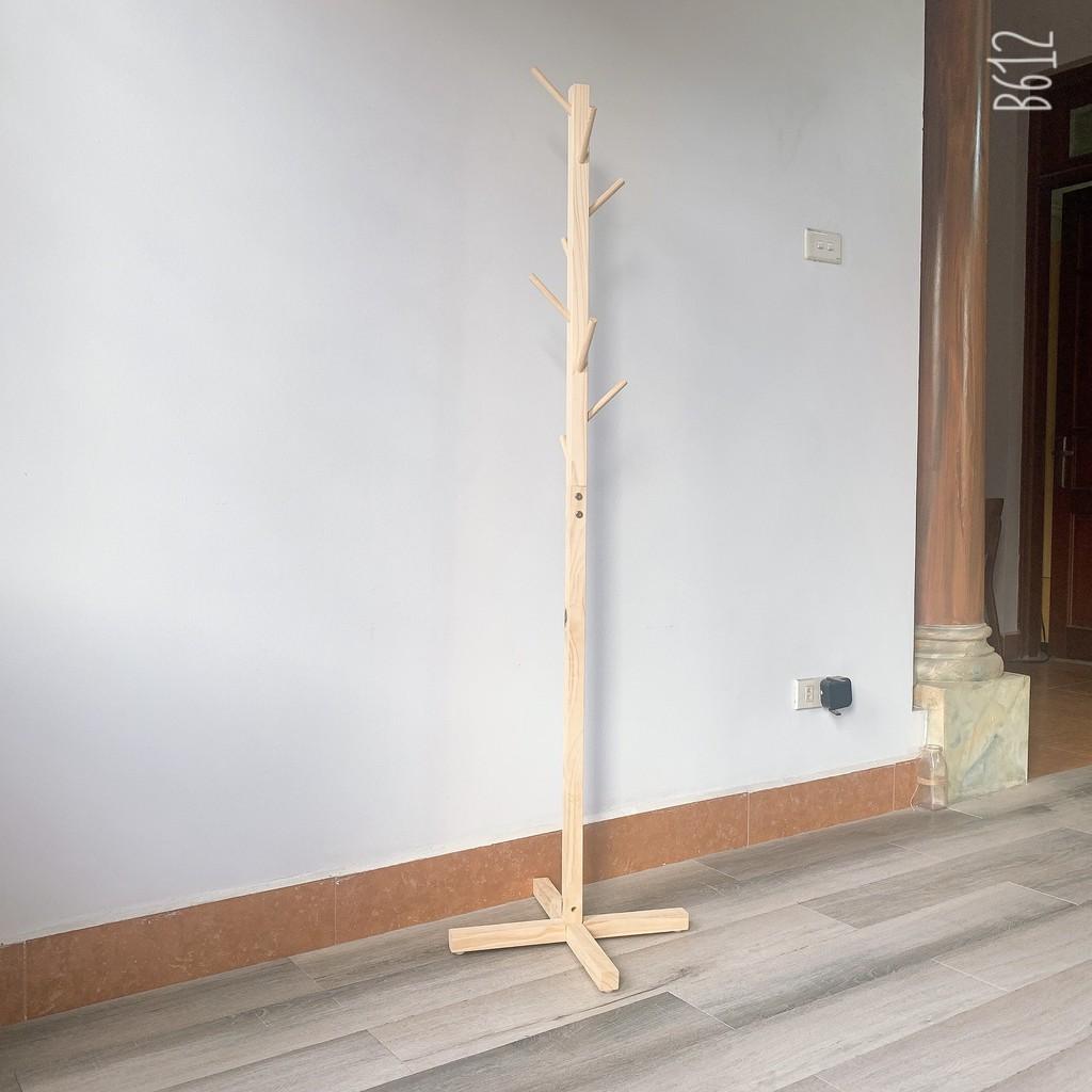 Cây Treo Quần Áo Gỗ Đứng Phong CÁCH HÀN QUỐC 2021 45 x 45 x 150 cm