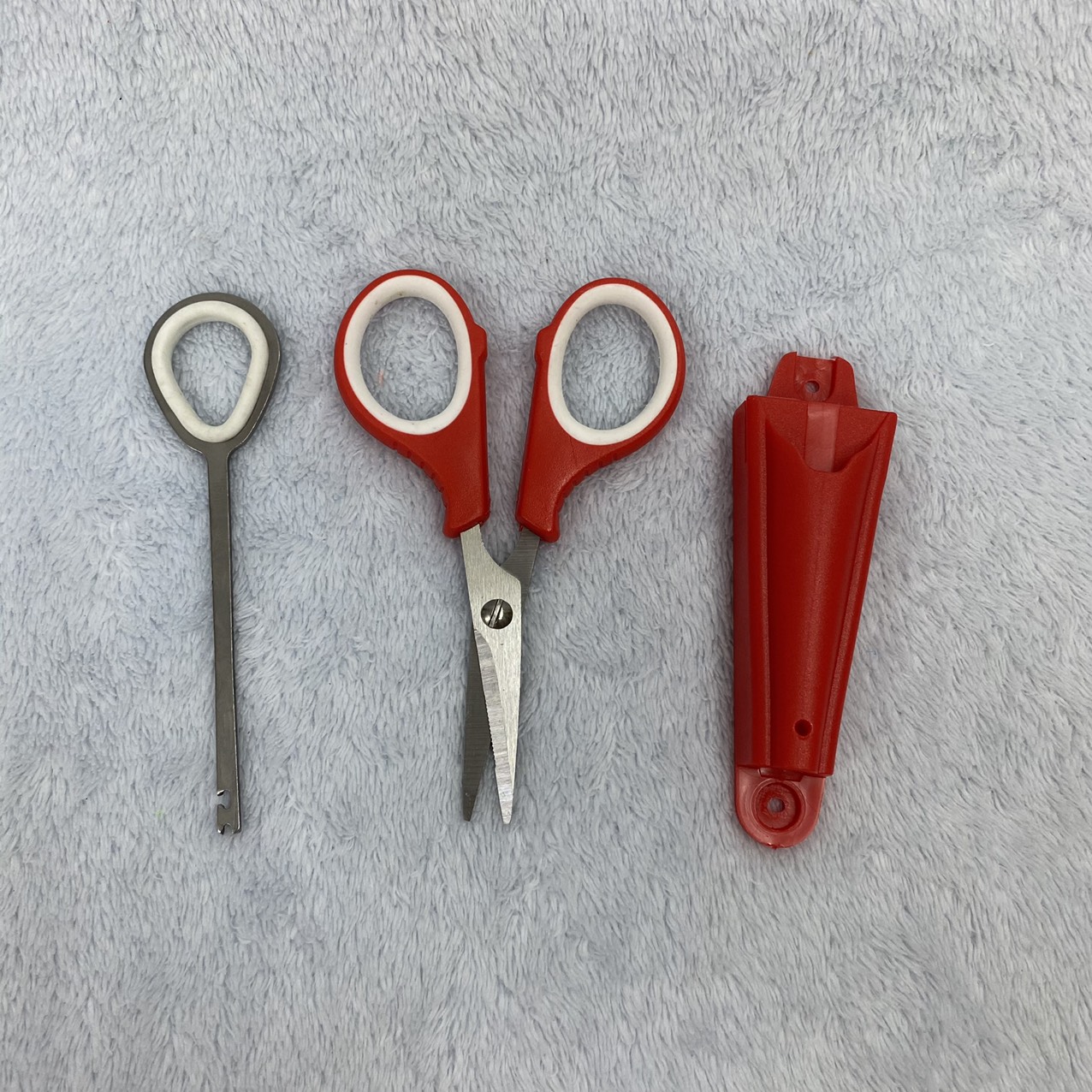Combo Kéo Cắt Đa Năng SDY 304 Cây Gỡ Lưỡi Câu 11cm Chuyên Nghiệp Có Vỏ Gắn Vào Thùng Câu Đài Tiện Lợi