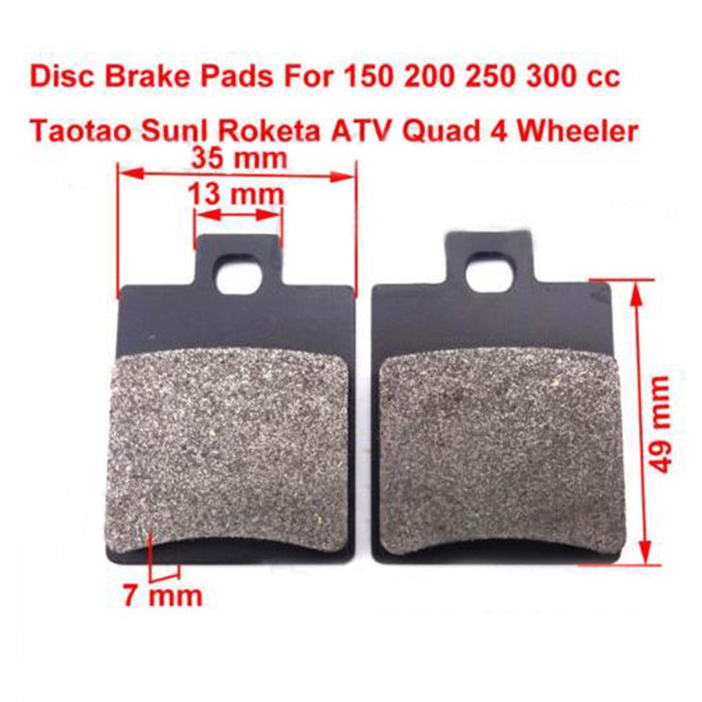 4X 2Pcs Brake Pads Set for 110cc 125cc 150cc 200cc 250cc ATV 4 Wheeler Quad Bike