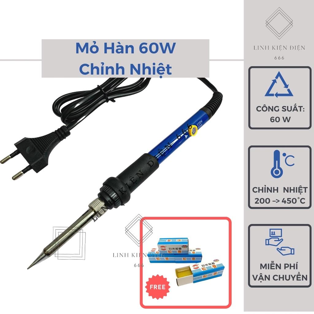 Mỏ Hàn Thiếc 60w Mỏ Hàn Điện Mini Điện Tử Chỉnh Nhiệt