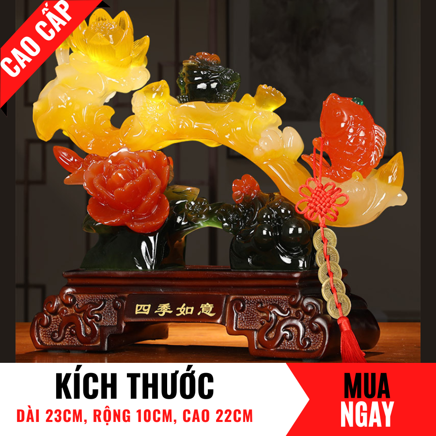 Tượng Gậy Cát Tường Như Ý Trang Trí Phong Thủy Cao 22cm Giúp Tạo Ra Năng Lượng Tích Cực