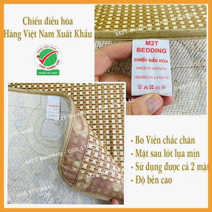 Chiếu Điều Hòa Sợi Mây Hàng VNXK Mát Mềm Mại Thoáng Khí Đủ Kích Thước