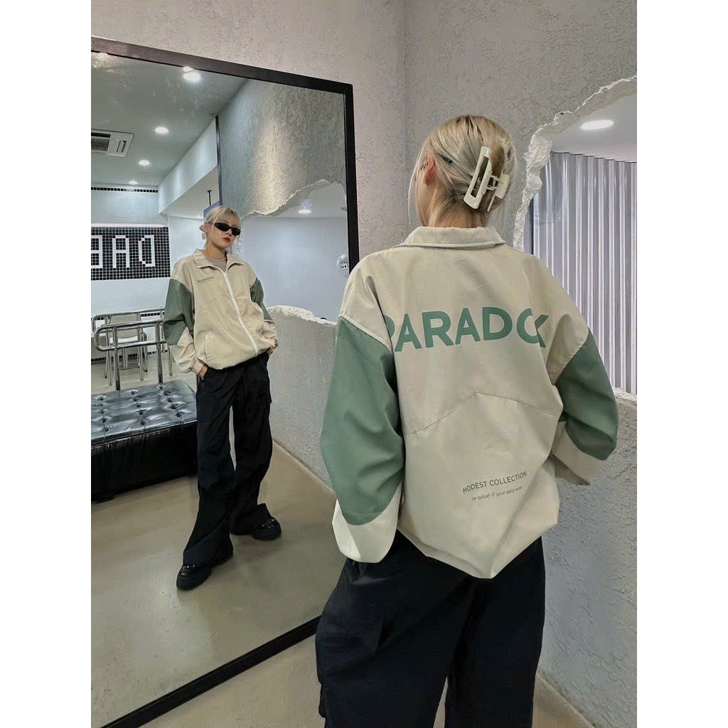 áo khoác dù PARADOX49 Nam Nữ form rộng unisex dù 2 lớp ulzzang Jacket Siêu chất bomber