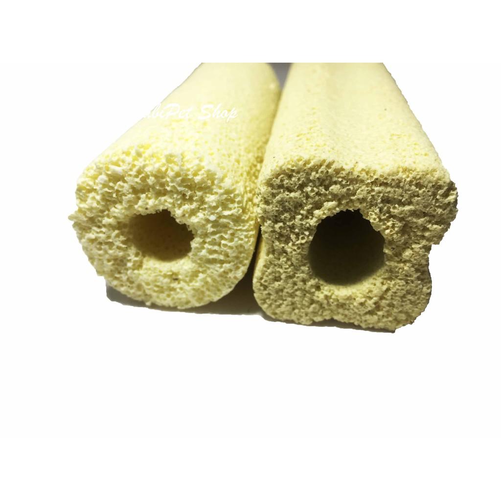 Thanh Sứ Lọc Hoa Mai Cây Lớn 15x3.5cm - Vật Liệu Lọc Nước Hồ Cá- Bể Cá Thanh Sứ