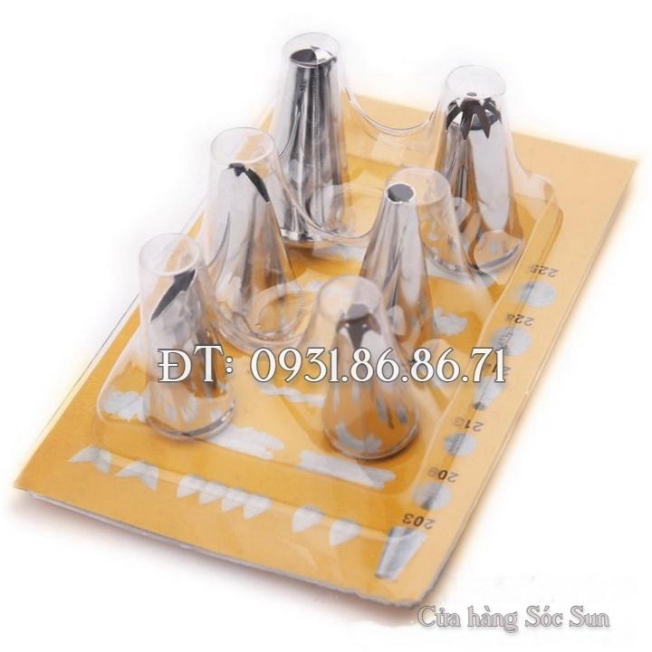 Bộ 6 chuôi bắt bông kem – Mã số 1053