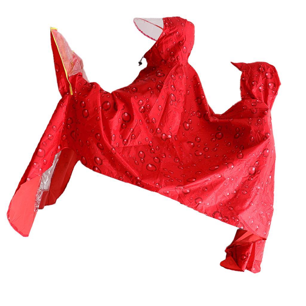 Cycling Bicycle Bike Raincoat Rain Cape Poncho Cloth Rainproof Double Poncho