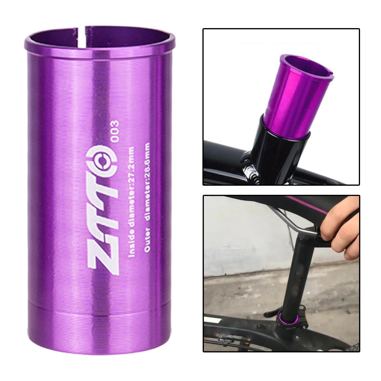 2x Seatpost Shim Seat Post Tube Sleeve Adapter 25.4mm 27.2mm 28.6mm 30.4mm 30.8mm 31.6mm 33.9mm 34.9mm for Mountain Bike,Road Bike,,BMX, Gear