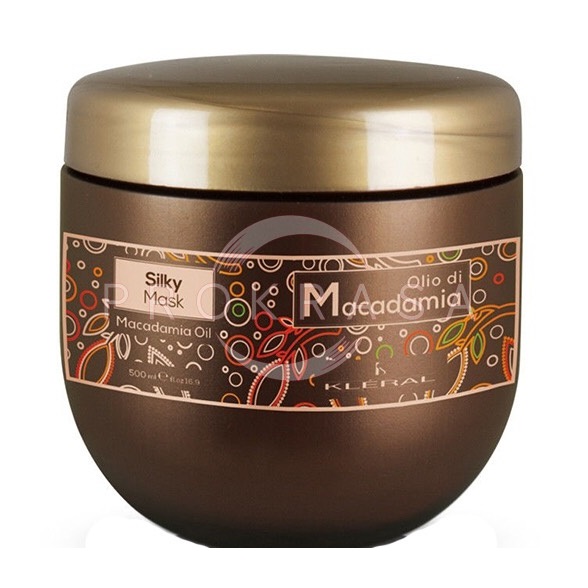 Mặt nạ lụa ủ tóc Kleral Olio Di Macadamia Silky Mask phục hồi tóc siêu mượt Italy 500ml