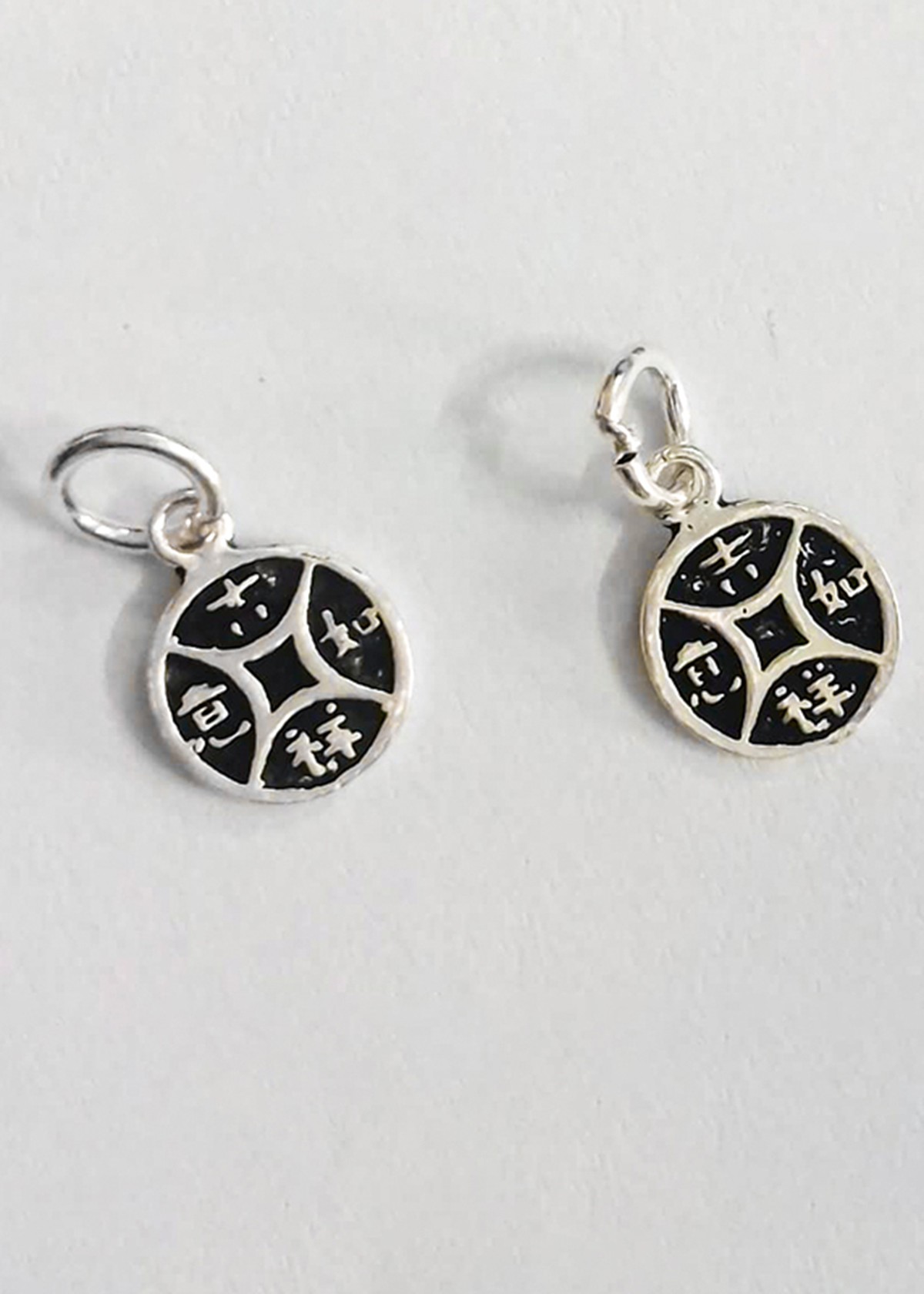 Combo 3 cái charm bạc hình đồng tiền treo - Ngọc Quý Gemstones