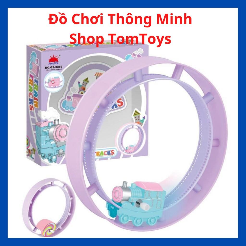 Đồ Chơi Trẻ Em Tàu Hỏa Chạy Cót Trên Đường Ray Vòng Tròn