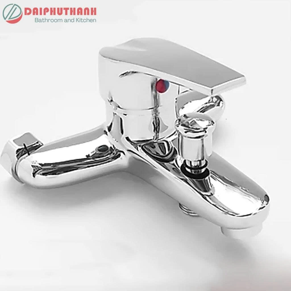 Bộ Vòi Sen Tắm Nóng Lạnh KZ-SV03 Đồng Thau Phủ Crome - Đủ bộ gồm Củ sen, tay sen, dây 150cm và gác sen