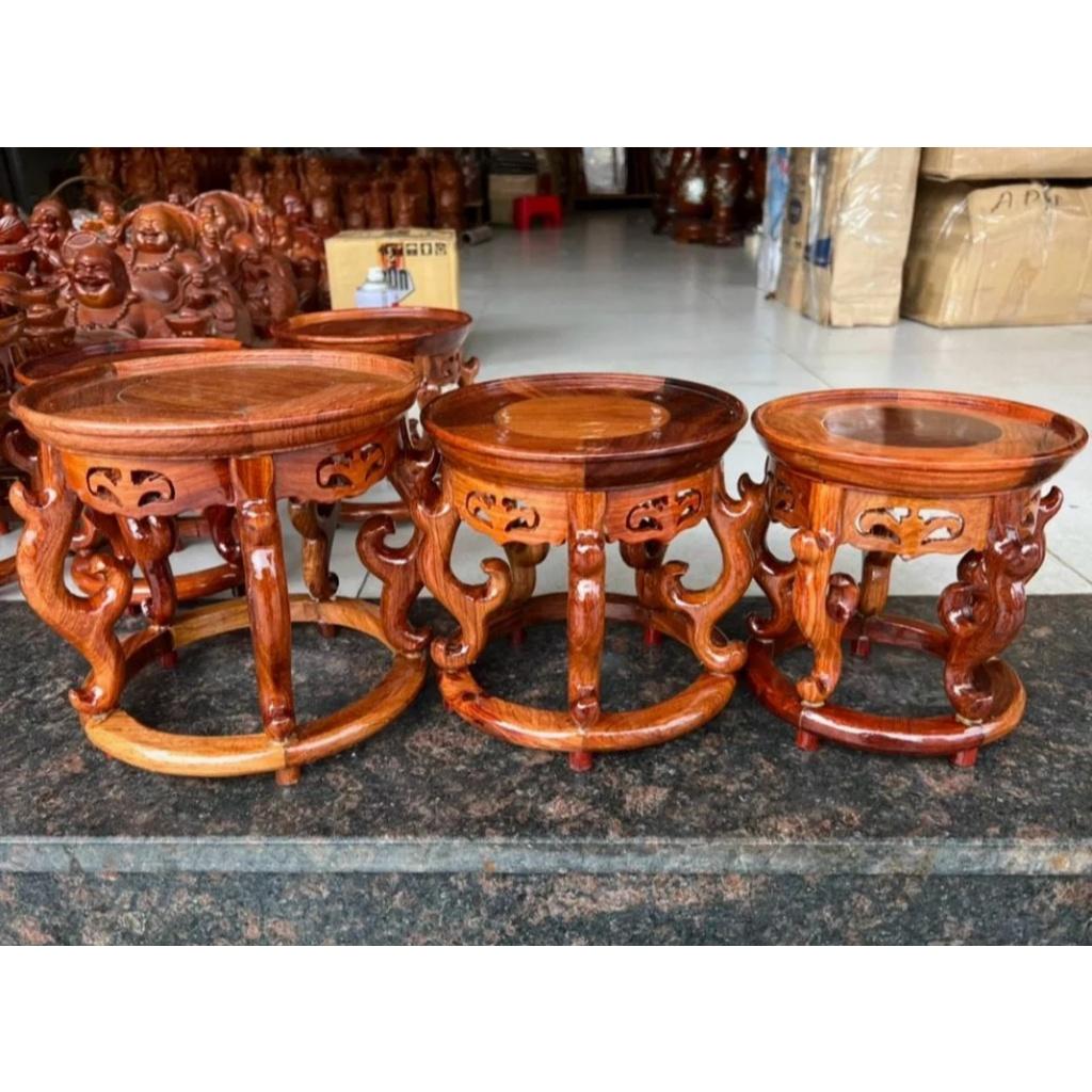 Đôn gỗ tròn - kỉ gỗ thờ cúng gỗ hương chân tròn